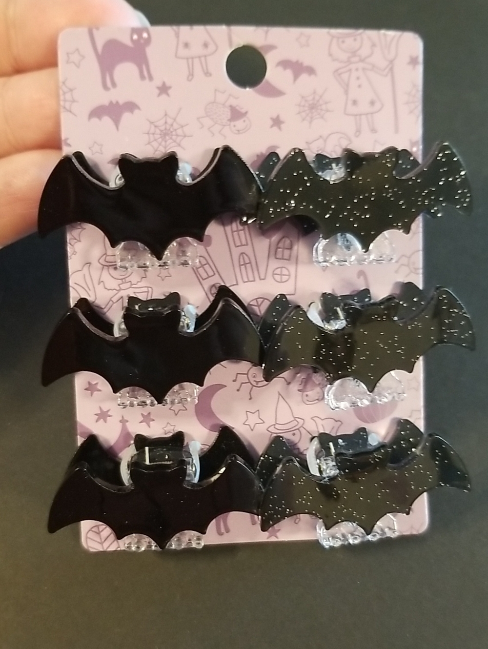 New Halloween Bat Hair Clips